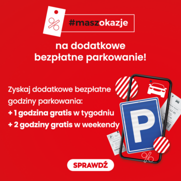 Dodatkowe godziny parkowania z klubem #maszokazje!