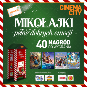 Filmowe hity, słodkie niespodzianki i… listy wdzięczności do Świętego Mikołaja w Cinema City.