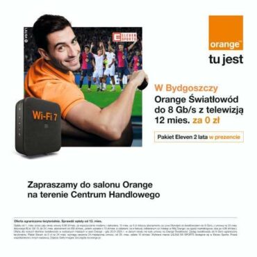Orange Światłowód do 8Gb/s z telewizją