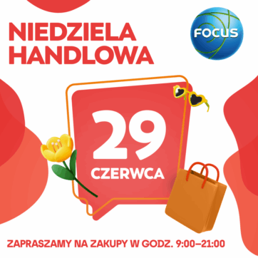 Niedziela handlowa 29 czerwca!